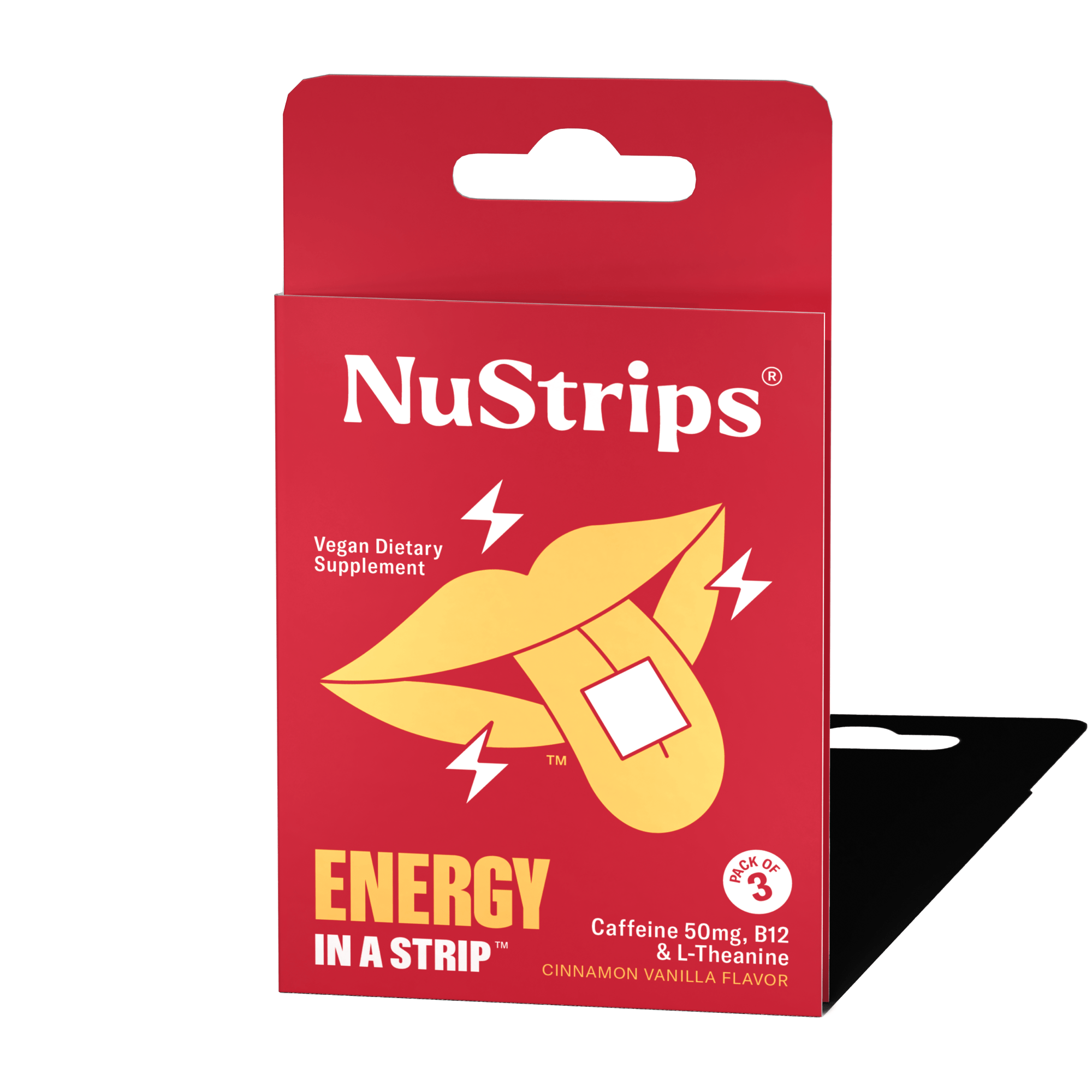 NuStrips Energy 3 - pack (Cinnamon Vanilla Flavor) - NuStrips